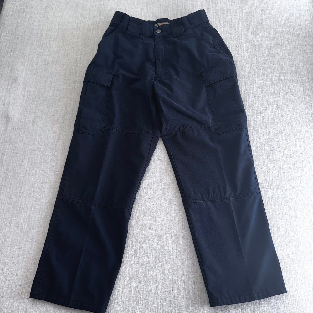 5.11 Tactical Mens Navy Blue Ripstop Cargo Pants Medium Short Reinforced Seat